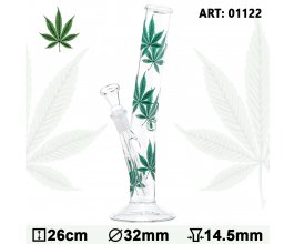 Skleněný bong Multi Leaf Hangover, 26cm, 14,5mm