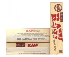 Papírky RAW ORGANIC King Size SLIM, 32ks v balení