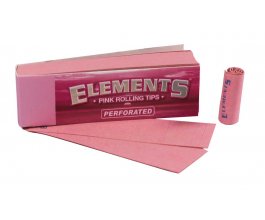 Filtry ELEMENTS PINK tips - perforované, růžové  - 50 filtrů