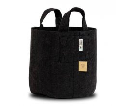 ROOT POUCH BLACK - Textilní květináč, 30l