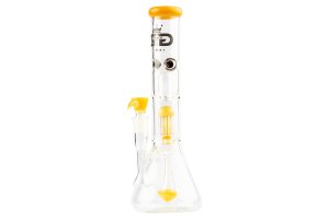 Skleněný bong Grace Glass Limited Edition Yellow Beaker Bong, žlutý, 37cm